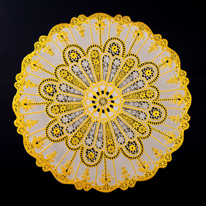 Luxury Wedding Dining Gold Plastic Pvc <strong>Placement</strong> <strong>Table</strong> <strong>Mats</strong> for Dining <strong>Table</strong> - Product Image 6