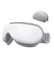 Masseur oculaire sans fil infrarouge avec fonction de physiothérapie, contrôle de la minuterie, fonction chauffante, nettoyage détachable et massage par pétrissage pour les yeux et les épaules