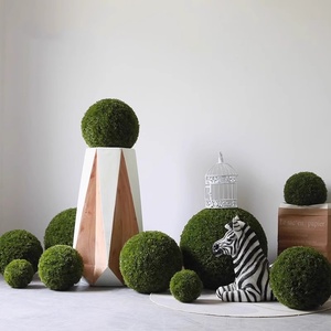 C695 Boule de mousse artificielle Ornements de boules d'herbe Escaliers intérieurs et extérieurs <span class=keywords><strong>sous</strong></span> le centre commercial Aménagement paysager de plantes vertes - Product Image 3