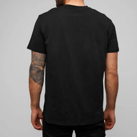 Camisetas al por mayor Realstock de algodón 100% peinado de 180g de alto gramaje para hombre, tallas grandes 6XL, manga corta, blancas y negras, personalizables.