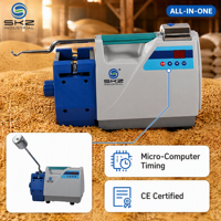Machine à polir le riz SKZ111B-4 tout-en-un avec décorticage, blanchiment, pesage, micro-ordinateur et minuterie, certifiée CE, pour usage en laboratoire