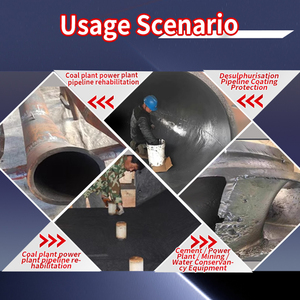 Mastic de réparation céramique époxy brossable, revêtement anti-abrasion à billes fines, pour pompe, roue à aubes, gouttière, 2 kg, 10 kg, prix de gros usine - Product Image 3