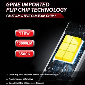 Ampoule de phare LED GPNE RS7 H7, lumière LED de voiture, 100 W, 10 000 lm, haute luminosité pour BMW <span class=keywords><strong>Suzuki</strong></span> - Product Image 6