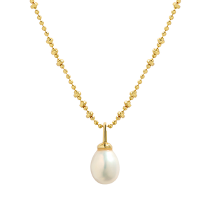 UM JEWELRY Engagement Bohemian Fashion 925 <b>Sterling</b> <b>Silver</b> Link Freshwater Pearl 18K Gold Plated Certified <b>Pendant</b> <b>Necklace</b> - Product Image 2