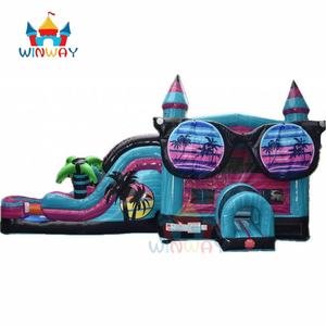 Château gonflable <span class=keywords><strong>avec</strong></span> toboggan, vente directe usine, toboggan aquatique <span class=keywords><strong>pas</strong></span> <span class=keywords><strong>cher</strong></span> <span class=keywords><strong>avec</strong></span> <span class=keywords><strong>piscine</strong></span> et planche de surf, idéal pour la <span class=keywords><strong>location</strong></span> commerciale ou le divertissement - Product Image 5