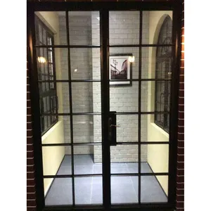 Entrada externa de entrada dupla, todas as portas de vidro com vidro