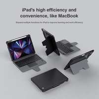 Sıcak satış sihirli klavye Ipad kapak ile Kickstand Lens kapağı için iPad Pro 11 2020/2021/2022 ince çoklu dokunmatik Trackpad klavye