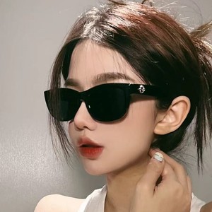 Lunettes de soleil unisexes Gm, design œil de chat, monture en PC, verres AC, protection UV400, type 3, pare-soleil, couleur noire, pour femmes et hommes - Product Image 5