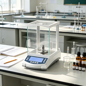 Balance électronique de laboratoire OEM ODM KUNSCALE modèle YK, matériau ABS, écran LCD, 310g 0.0001g 0.1mg, pesage analytique numérique - Product Image 2