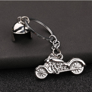 Cadeau promotionnel, porte-clés moto 3D avec casque, mini accessoires de voiture, porte-clés de voiture, pendentif, porte-clés en métal pour petit ami - Product Image 3