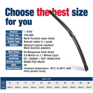 2025 OEM Universal mejor limpiaparabrisas de coche limpiaparabrisas de silicona reemplazo ventana limpiaparabrisas delantero para coche - Product Image 5