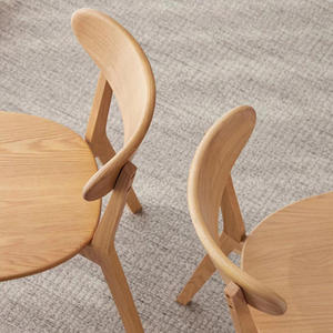 Chaises de salon en bois massif de haute qualité, chaises de salle à manger en bois, style moderne, adaptées à la maison, aux hôtels et aux restaurants - Product Image 3