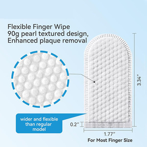 Limpiador de dientes para perros y gatos con etiqueta privada GMP, productos de higiene bucal, Limpieza Profunda, toallitas dentales para el cuidado de los dedos para perros y Mascotas - Product Image 6