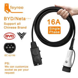 Câble de charge et de décharge portable Feyree 3,5 kW 16 A Type 1 avec prise EU pour véhicules électriques Hyundai - Product Image 5