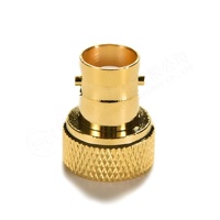 Connecteur coaxial RF à angle droit femelle à sertir de type BNC pour câble Rg58