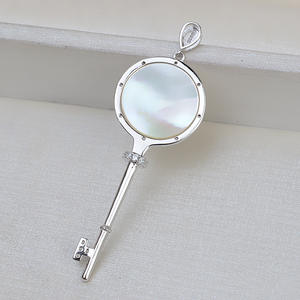 Conjunto de Base de Plata S925 con Colgante de Perla Grande de 5-7mm, Accesorios para Joyería DIY, Bandeja Vacía 2029 - Product Image 4