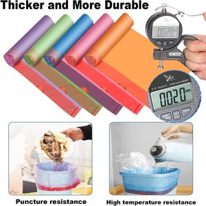 Bolsas de Basura Extra Gruesas y Resistentes de 4-6 Galones con Cordón, Bolsas para Basura de Alta Resistencia sin Perfume, Bolsas de Basura Multiusos - Product Image 3