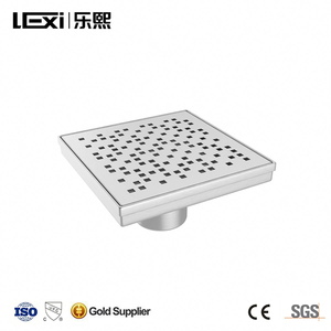 Vỏ Bọc Vô Hình Chống Mùi Màu Vàng Kim Cho Phòng Tắm Dụng Cụ Bắt Tóc Ống Thoát Nước Sàn Nhà Tắm Hình Vuông Bằng Thép Không Gỉ - Product Image 5