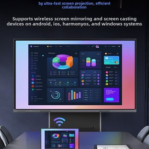 Schermo Interattivo Touch <span class=keywords><strong>Screen</strong></span> <span class=keywords><strong>All</strong></span>-<span class=keywords><strong>in</strong></span>-<span class=keywords><strong>One</strong></span> Serie BOE E4 per Conferenze, TV Mobile Ultra-sottile 4K ad Alta Definizione, Lavagna Interattiva Nera - Product Image 5