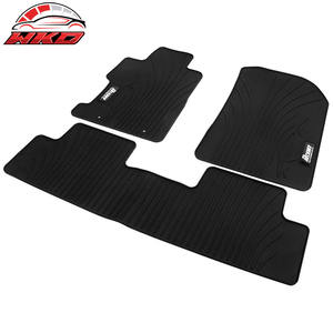 Alfombrillas resistentes para Honda Civic 8th 2006-2011, alfombras con logotipo IKON, látex negro, estilo IKON, impermeables - Product Image 4
