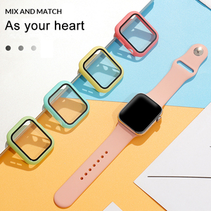 BOORUI — coque pour <span class=keywords><strong>apple</strong></span> <span class=keywords><strong>watch</strong></span>, film de verre néon, <span class=keywords><strong>protection</strong></span> d'écran, pour <span class=keywords><strong>apple</strong></span> <span class=keywords><strong>watch</strong></span> série 3/4/5/6 - Product Image 4