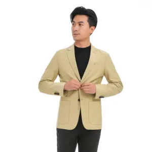 Bosha - Roupa de escritório de manga longa personalizada, casaco casual, blazer de manga longa, novidade da moda, para homens, 2024