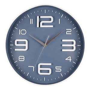 Tùy Chỉnh 12 Inch Đơn Giản Im Lặng Khuyến Mại Nhựa Trang Trí <span class=keywords><strong>3d</strong></span> Đồng Hồ Treo Tường - Product Image 6