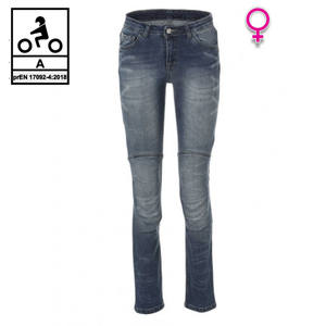 Vaqueros de moto para mujer Carburo TORIN Lady CE con fibra de aramida Blue Stonewash 46 - Product Image 1