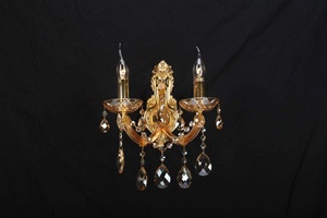 European Style Luxury Gold <strong>Candle</strong> Shape Crystal Glass Iron Led <strong>Wall</strong> <strong>Light</strong> with Dimmable Feature - Product Image 3
