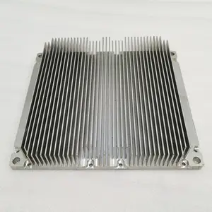 专业生产阳极氧化大型铝散热器6063挤压零件散热器
