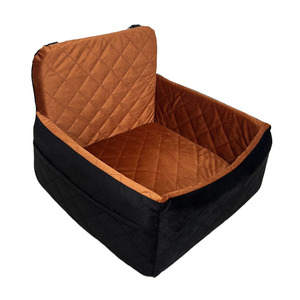 Siège auto pour chien sécurisé pour le voyage, siège <span class=keywords><strong>rehausseur</strong></span> lavable pour animaux de compagnie, pour petits chiens et chats, lit de voiture portable pour chien, accessoires pour animaux de compagnie - Product Image 1