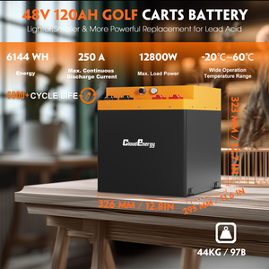 Batterie de chariot de <span class=keywords><strong>golf</strong></span> au lithium Cloudenergy 48V, 120AH, BMS 250A intégré, application, écran tactile, 6000 cycles - Product Image 2