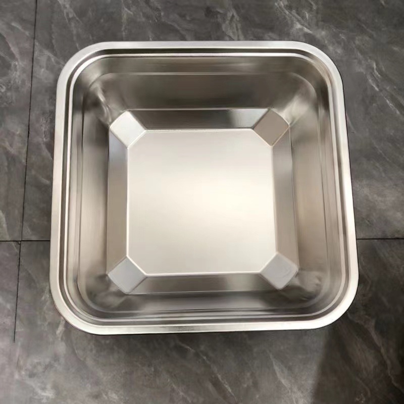 Vasque carrée 28 cm (argent)