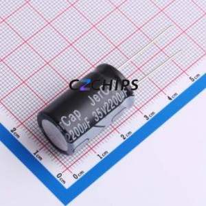 Condensador Electrolítico de Aluminio de Orificio Pasante ERA35V2200M16X26, Orificio Pasante, D16xL26mm 2200uF 20% 35V 7.5mm - Product Image 1