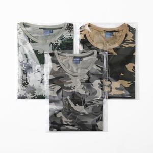 Camiseta de Camuflaje para Hombre y Mujer, Algodón Orgánico, Cuello Redondo, Corte Holgado Informal, para Actividades al Aire Libre, 190gsm, Camisetas de Verano - Product Image 2