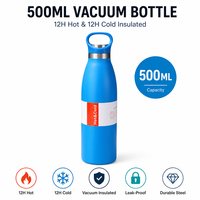 Bouteille d'eau sport double paroi en acier inoxydable avec poignée portable, tasse isotherme classique pour eau, Coca, voyage, Milkabox