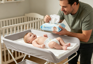 Lingettes nettoyantes personnalisées en usine OEM, 80 lingettes, 99 % eau pure, lingettes humides pour bébé, biodégradables et sans alcool, pour peaux sensibles - Product Image 5