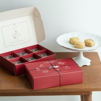 Caja de Envío Personalizada con Inserto, Impresión Offset, Empaque para Postres de Panadería, para Regalo de Pastel Lunar, Materiales Reciclados, Sushi