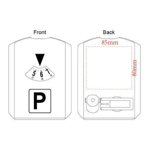 Giá rẻ tùy chỉnh nhựa đậu xe hẹn giờ in logo đậu xe đĩa với tiremeter công viên Đồng hồ thời gian hiển thị - Product Image 6