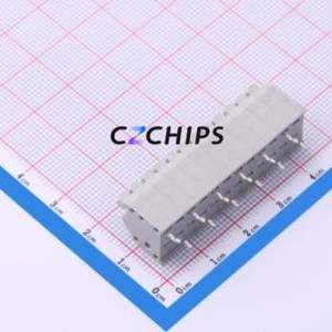 DB250B-3.5-12P-GY Spring Terminal Block Through hole Component (THT),P=3.5mm Connector 1x12P 3.5mm Gray 12P - Product Image 2