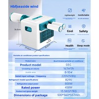 Climatiseur portable de style plage, compresseur de refroidissement unique, unité tout-en-un, petit modèle domestique, unité extérieure