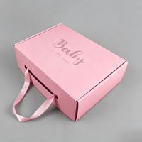 Boîte cadeau en papier kraft blanc personnalisée en gros avec fenêtre transparente en PVC et poignée pour les petites entreprises