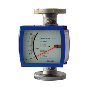 Débitmètre rotamètre à bride métallique à sortie analogique OEM personnalisable pour gaz, oxygène, air, N2, eau et huile - Product Image 2