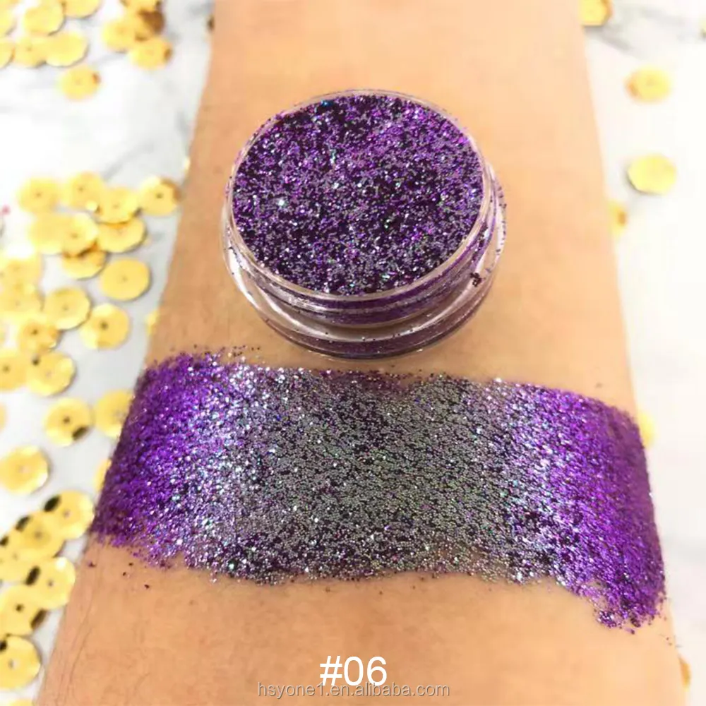 Riasan mata palet Matte Glitter Eyeshadow longgar penjual pabrik Tiongkok dengan Label pribadi bahan kimia