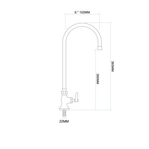 Robinet de cuisine haut de gamme en laiton chromé, monocommande, débit fluide, bec rotatif, économie d'eau - Product Image 2
