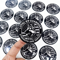 Autocollant en résine époxy 3D personnalisé, étanche, transparent, rond, avec logo, adhésif en gel souple en relief