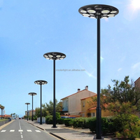Lampe solaire de jardin d'extérieur Détecteur de mouvement d'intérieur Ufo 30W 60W Led 80 Lampadaire solaire Prix Luces Solares IP65 Paysage 6300