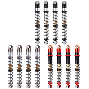 Amortiguador de aluminio roscado con resortes para 1/24 RC Car SCX24 JLU Gladiator Micro Crawler Upgrade Parts Accesorios - Product Image 4