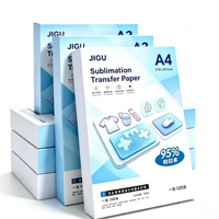 Papier de transfert par sublimation instantané Jigu 120 g/m² A4 blanc pour impression numérique sur vêtements – Économique, prix de gros, personnalisable