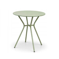 Table à manger ronde en métal moderne et portable de 60 cm, vente en gros d'usine, pas cher, pour la maison, l'hôtel, le salon, le balcon, le café